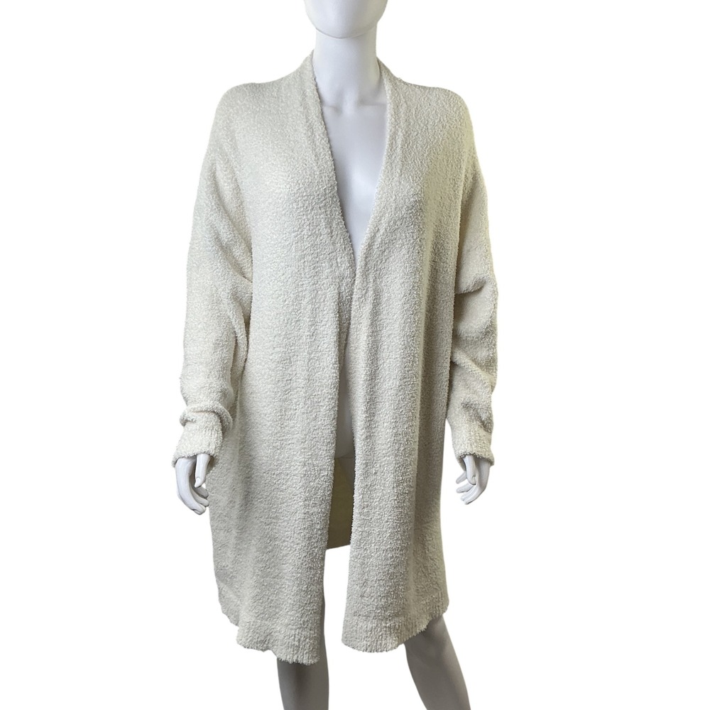 Blakeley Womens Cream Popcorn Knit Thunderbird Graphic Longline Cardigan‎ PS - Picture 5 of 9